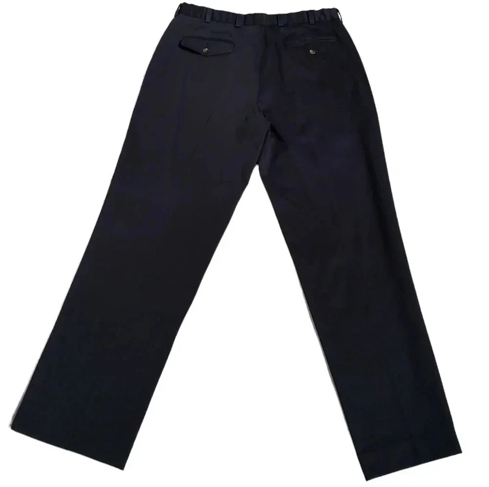 L.L.Bean Comfort Waist Dark Blue Mens Pants Size 38 - Picture 3 of 12